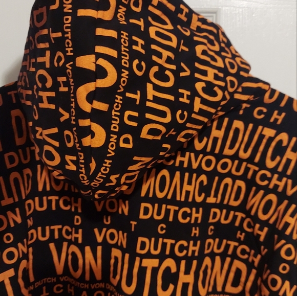 Orange and Black Von Dutch Hooded Sweatshirt size S Brand New with tag. - Picture 10 of 10